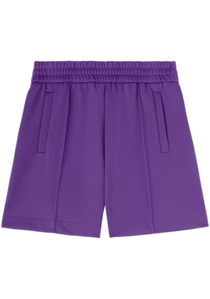 Palm Angels logo track shorts - Purple