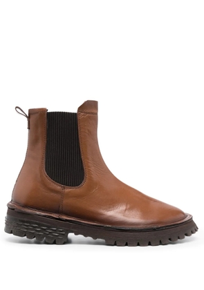 Moma ankle leather boots - Brown