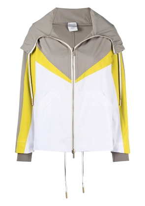 Lorena Antoniazzi colour-block hooded jacket - Neutrals