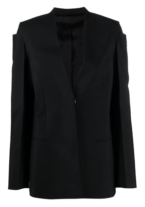 Givenchy collarless single-breasted jacket - Black