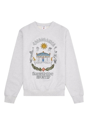 Casablanca Le Temple du Sport embroidered sweatshirt - White
