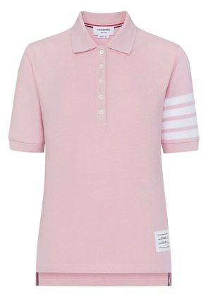 Thom Browne 4-Bar piqué-weave polo shirt - Pink