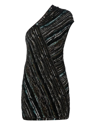 Missoni Pre-Owned 2000s metallic one-shoulder top - Black