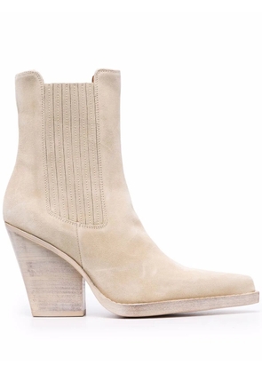 Paris Texas 105mm Dallas comboy boots - Neutrals