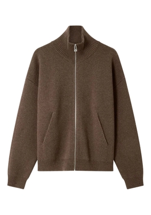 Axel Arigato Core zipped high-neck cardigan - Brown