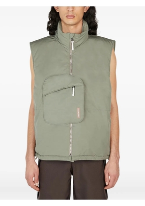 Saintwoods zip-up gilet - Green