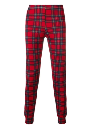 Comme Des Garçons Pre-Owned checkered fitted trousers