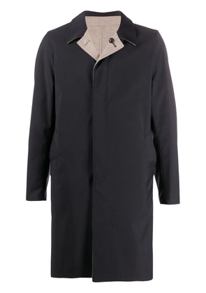 Dell'oglio single-breasted reversible coat - Blue