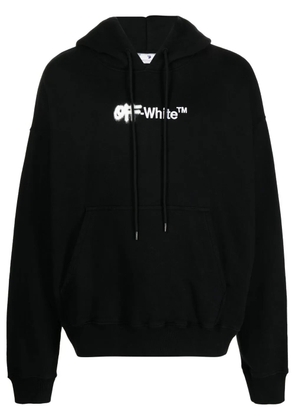 Off-White Spray Helvetica logo-embroidered hoodie - Black