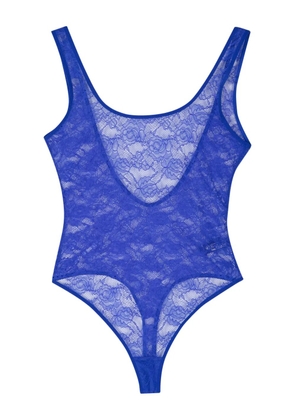 Maison Close Flashback Néon open-back bodysuit - Blue
