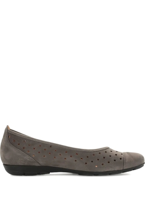 GABOR perforated ballet flats - Grey