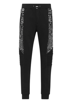 Philipp Plein bandana-print track pants - Black