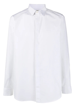 Saint Laurent poplin long-sleeve shirt - White
