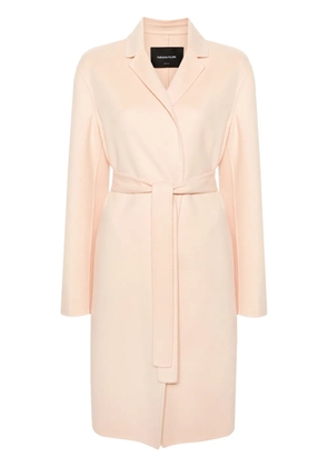 Fabiana Filippi belted virgin wool peacoat - Pink