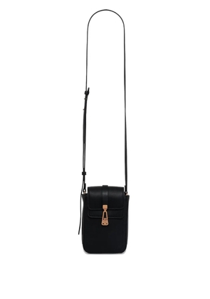 Gabriela Hearst buckled leather phone pouch - Black