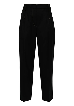 Brunello Cucinelli cropped trousers - Black