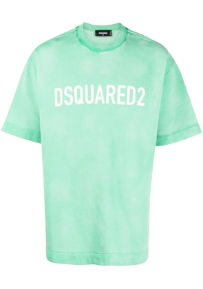DSQUARED2 drop-shoulder cotton T-shirt - Green