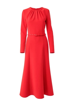 Carolina Herrera belted midi dress - Red
