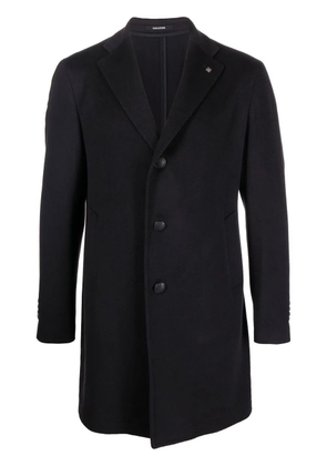 Tagliatore single-breasted cashmere coat - Blue