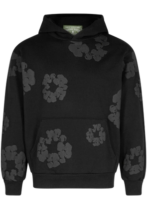 Denim Tears Cotton Wreath-print hoodie - Black