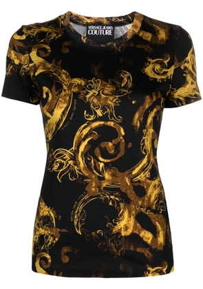 Versace Jeans Couture Watercolour Couture cotton T-shirt - Black