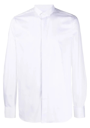 Xacus long sleeve tailored shirt - White