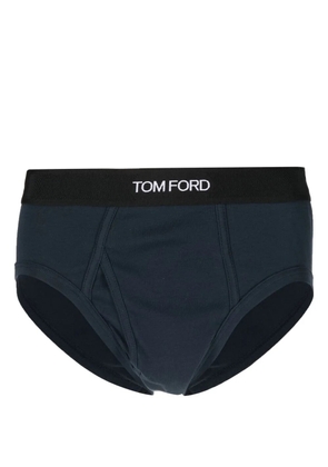 TOM FORD logo-waistband briefs - Blue