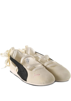 PUMA x Rosé Speedcat bow-detail ballet flats - Neutrals