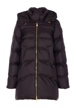 PINKO padded removable-hood coat - Grey