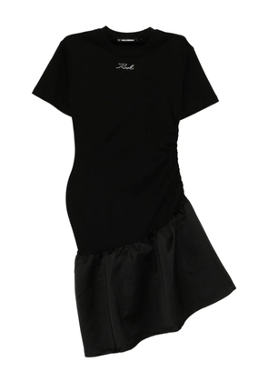 Karl Lagerfeld logo-embossed dress - Black