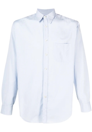 Giorgio Armani Pre-Owned 1990s button-up cotton shirt - Blue
