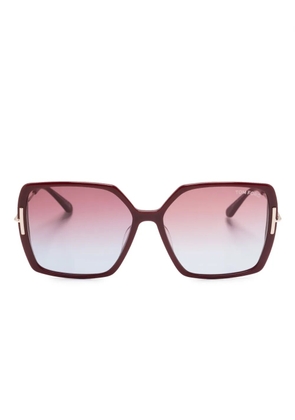 TOM FORD Eyewear square-frame gradient sunglasses - Red
