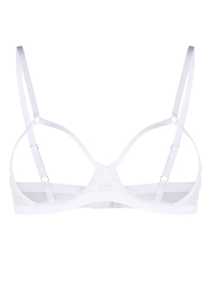 Maison Close Corps à Corps open-cup bra - White