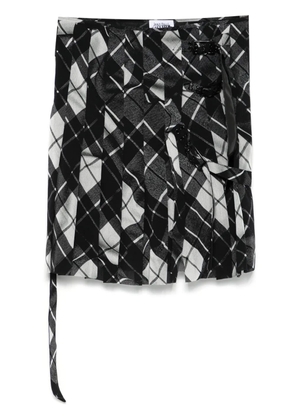 Jean Paul Gaultier plaid-check mini skirt - Black