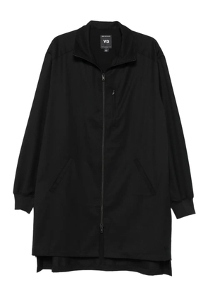 Y-3 zip-front long jacket - Black