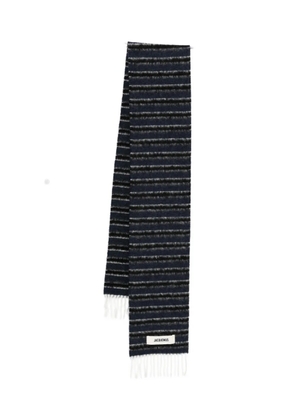 Jacquemus striped scarf - Blue