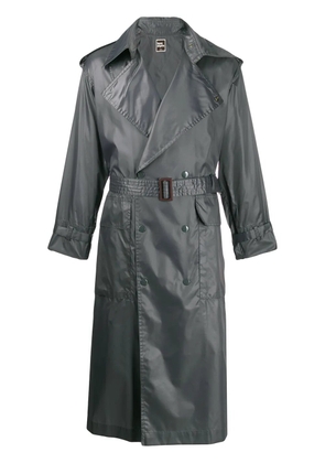 Issey Miyake Pre-Owned 1970's double breasted trench coat - Grey