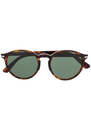 Persol tortoiseshell-effect round-frame sunglasses - Brown