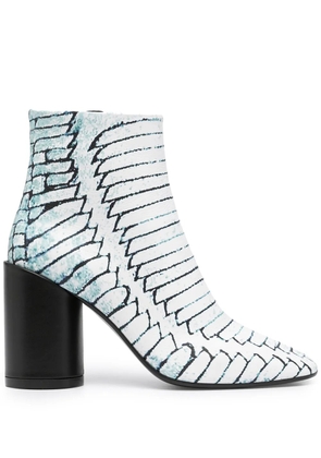 MM6 Maison Margiela 90mm ankle boots - Blue