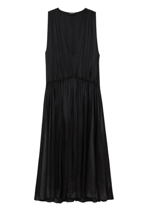 ANINE BING Mia silk maxi dress - Black