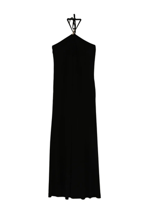 Moschino halterneck maxi day dress - Black