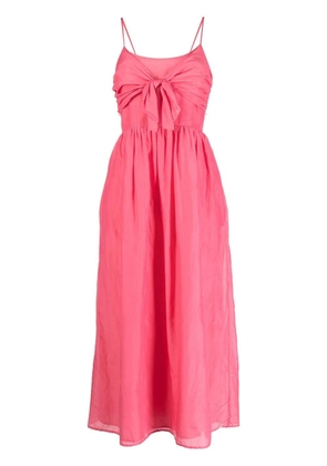 BIRD & KNOLL Bayou silk midi dress - Pink