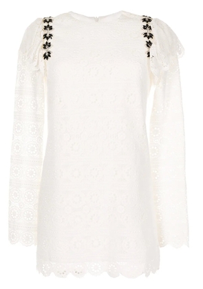 Macgraw Cupid mini shift dress - White