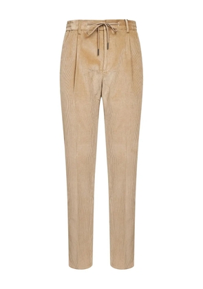 Tagliatore elasticated drawstring-waist trousers - Neutrals
