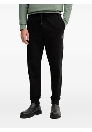 BOSS logo-patch trousers - Black