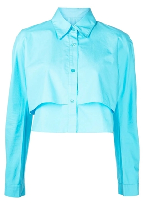 JNBY double-layer cropped shirt - Blue