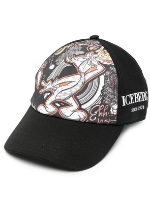 Iceberg graphic-print baseball cap - Black