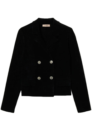 TWINSET knitted double-breasted blazer - Black