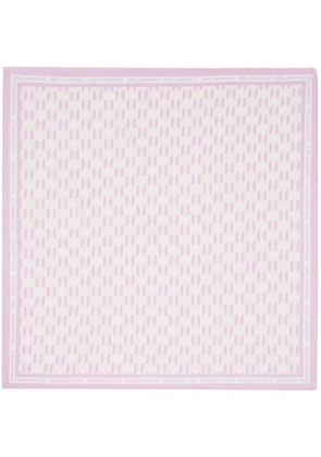 Karl Lagerfeld K/Monogram pleated scarf - Pink