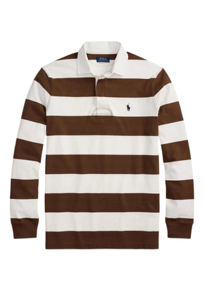 Polo Ralph Lauren striped long-sleeve polo shirt - Brown
